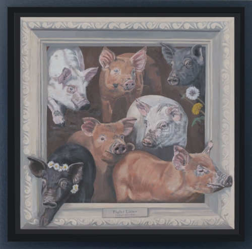Piglets-Framed